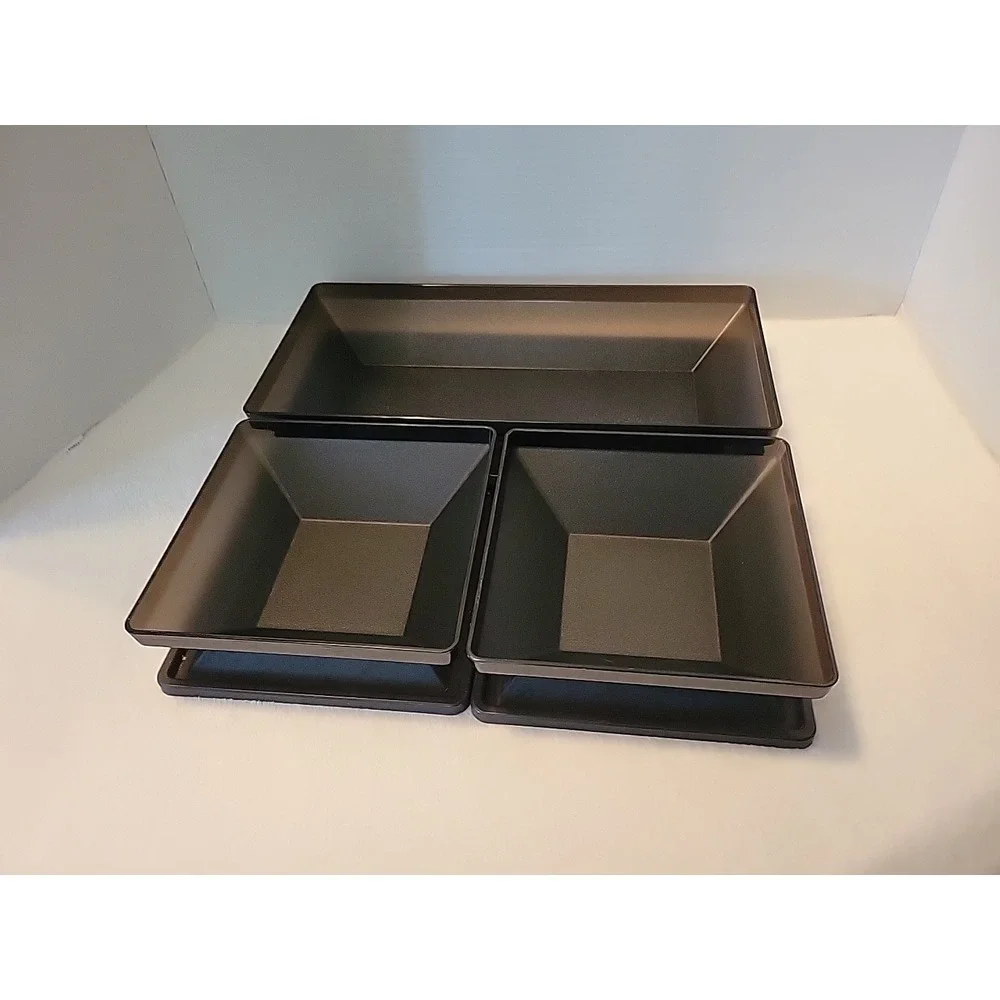 Tupperware  Get Together Buffet Set Black‎ 6 Pcs. 1380-1/1388-7/1388-8